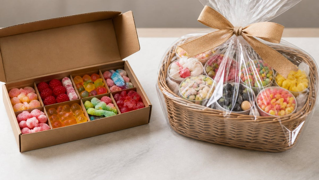 Pick and Mix Sweet Boxes vs Sweet Hampers