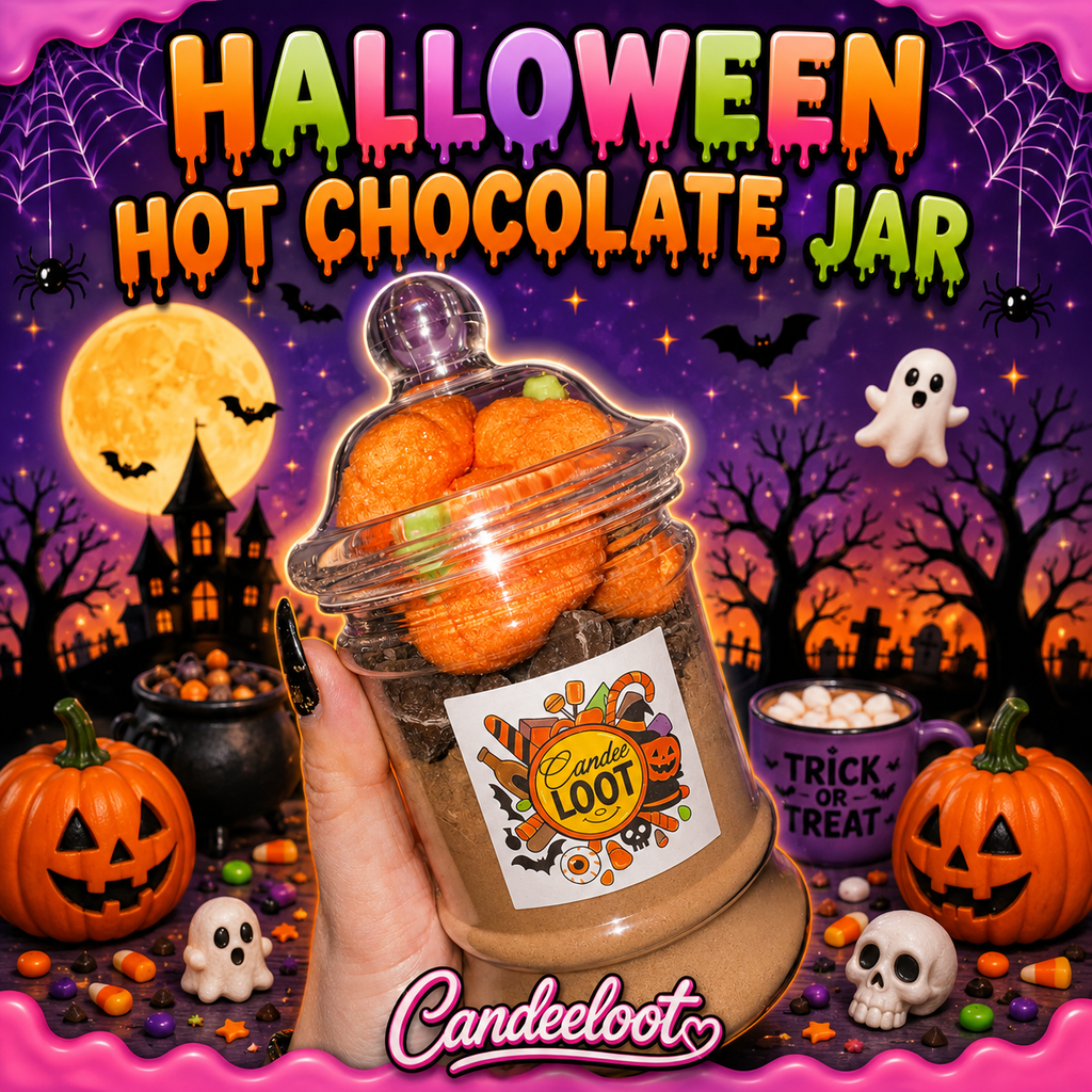 HALLOWEEN HOT CHOCOLATE JAR- (makes 4-5 drinks)