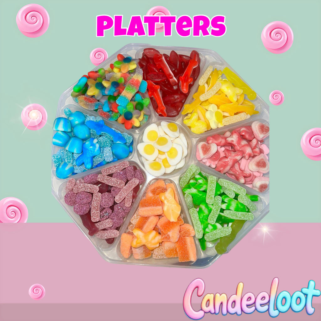 LARGE 9 SECTION PLATTER