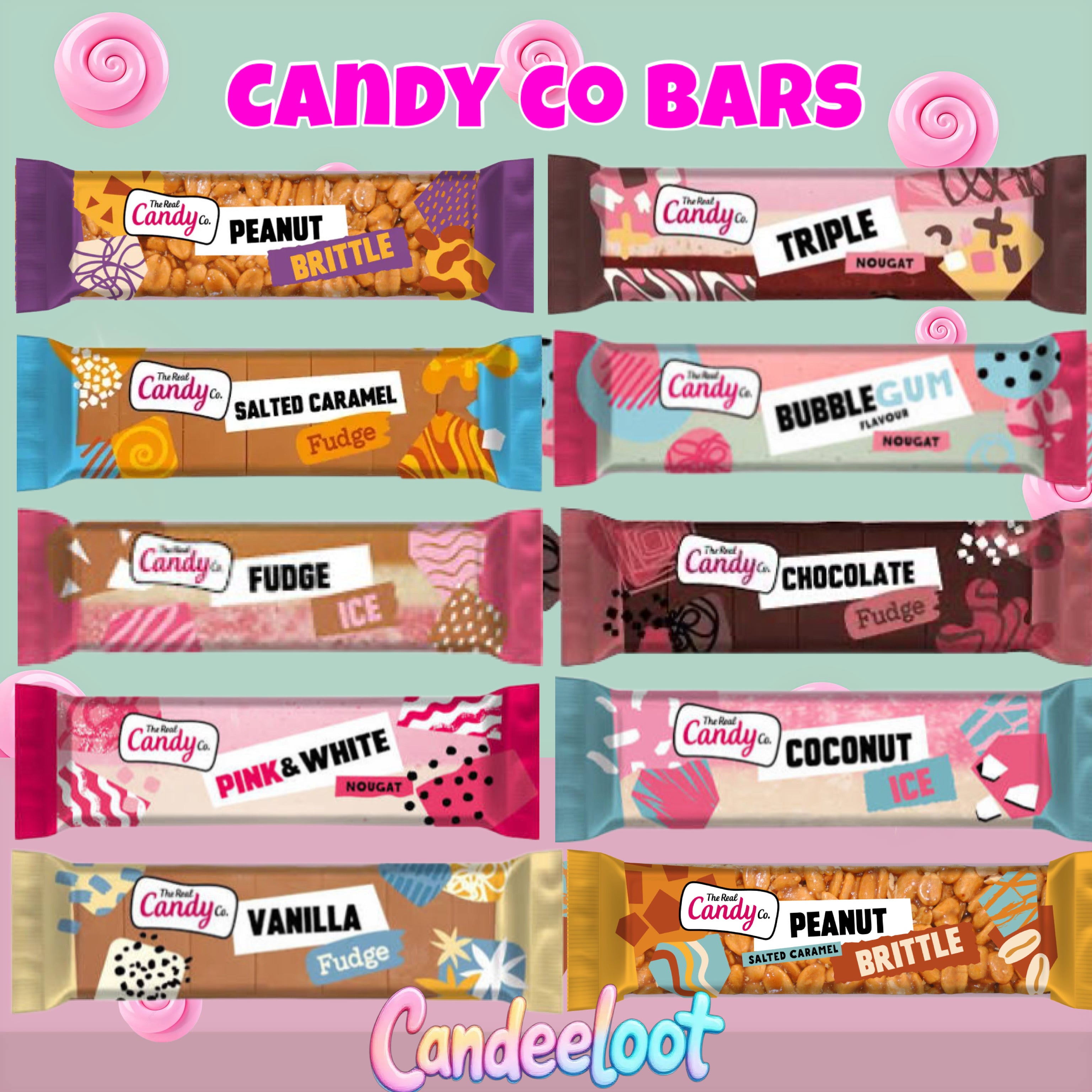 CANDY CO BARS NOUGAT/PEANUT BRITTLE