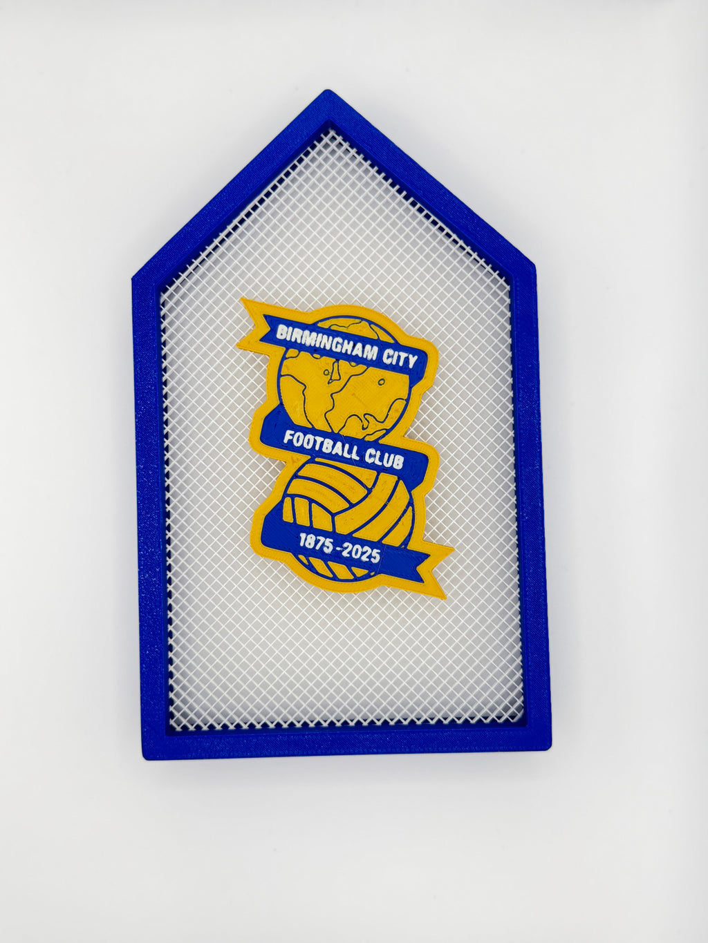 3D printed football badge display-any football team available (max of 4 colours on badge)