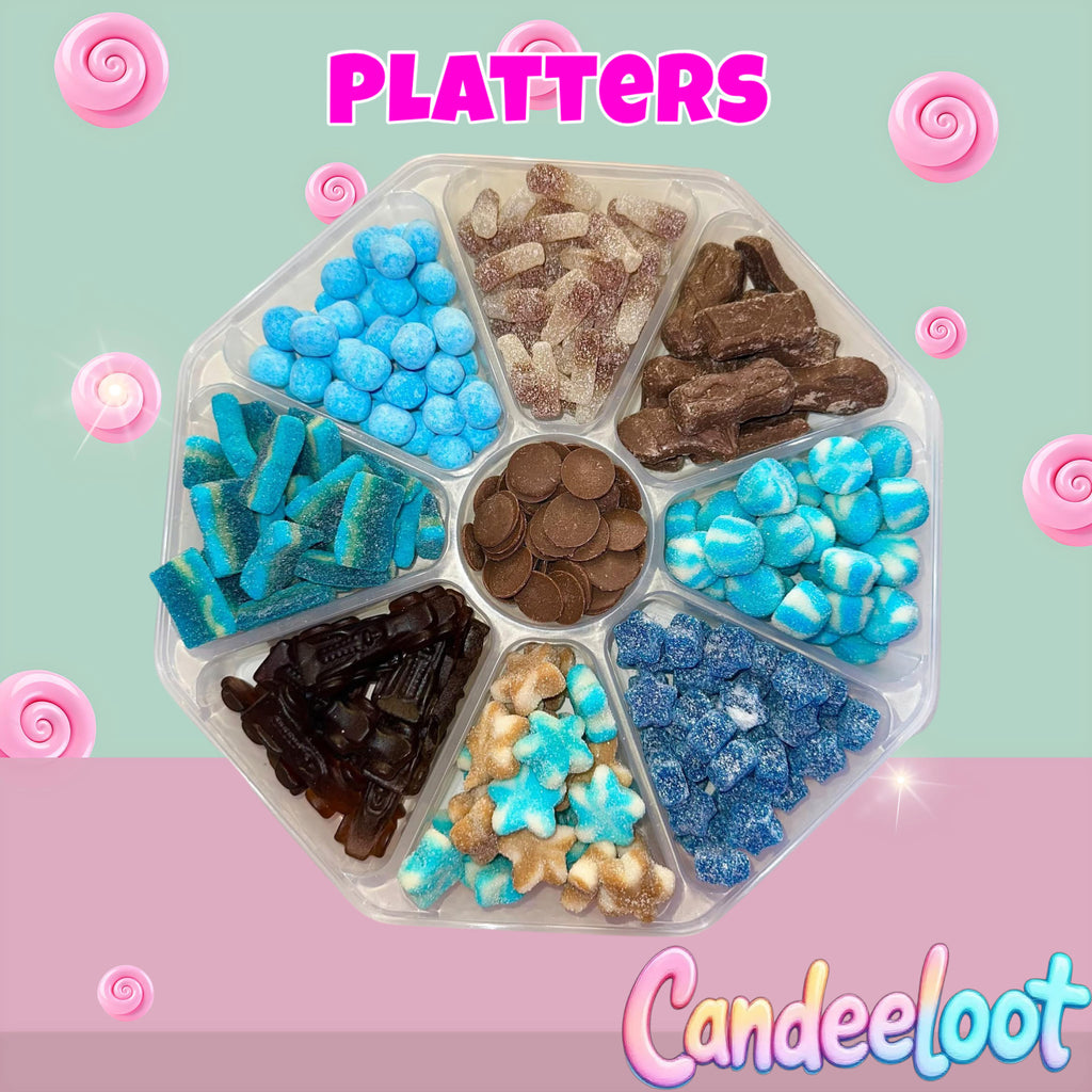 LARGE 9 SECTION PLATTER