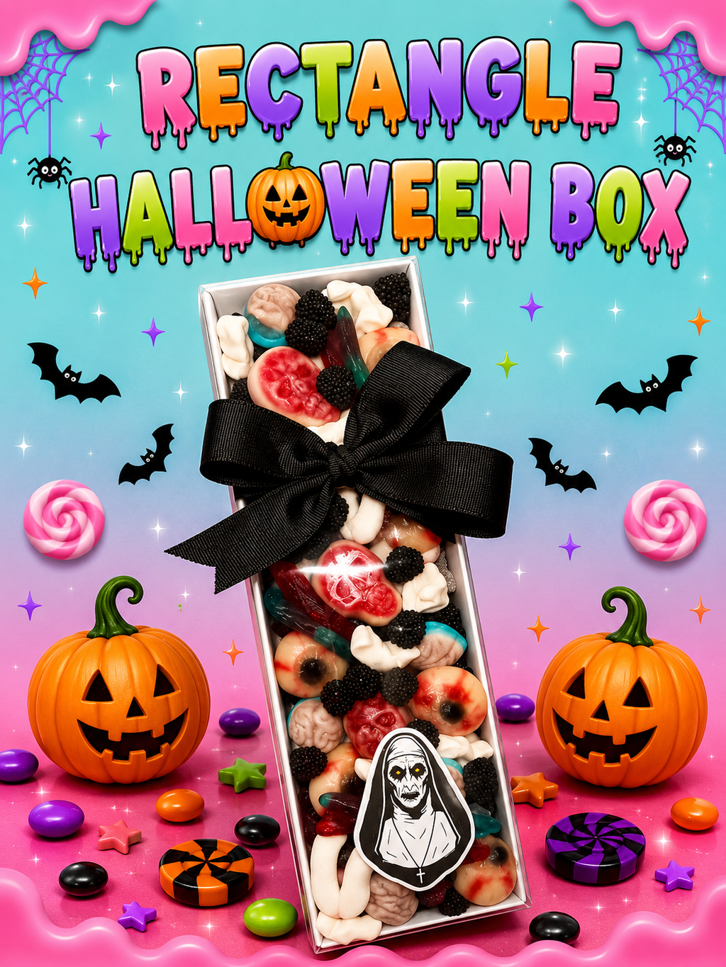 RECTANGLE HALLOWEEN BOX-approx 750G