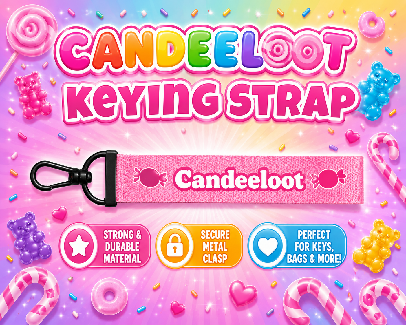 CANDEELOOT KEYRING STRAP