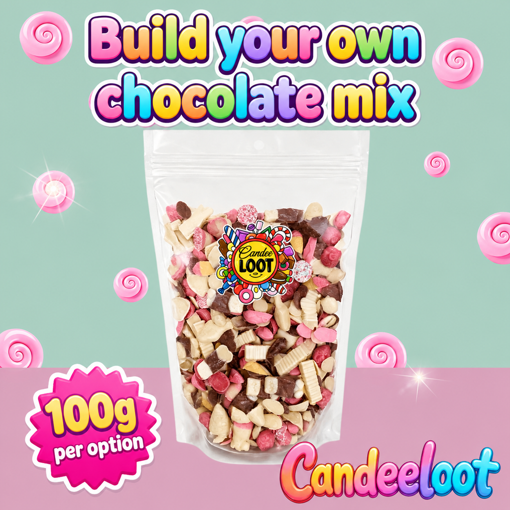 Build your own chocolate mix (100g per option)