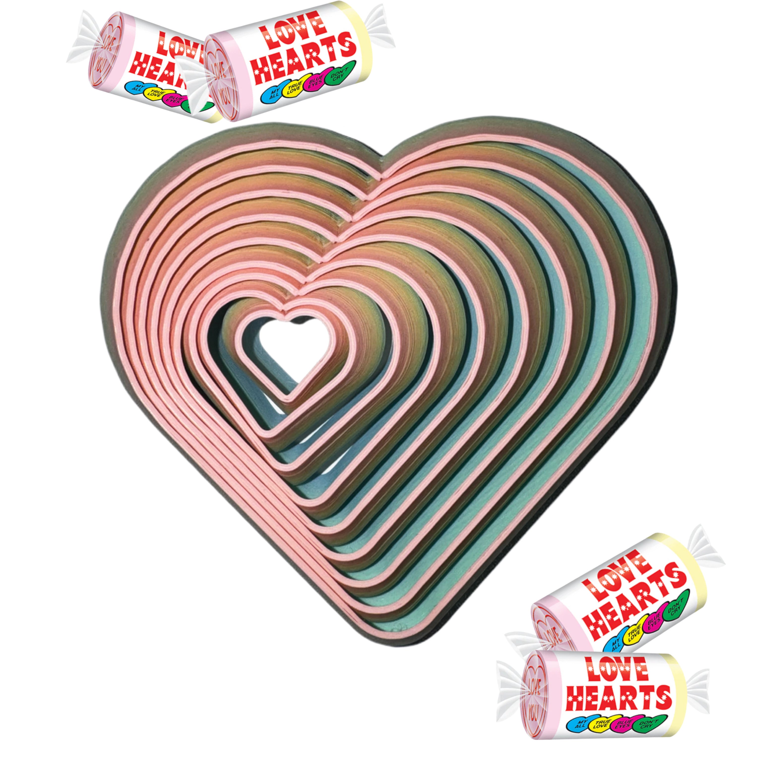 “LOVE HEARTS” 3D fidget, sensory toy