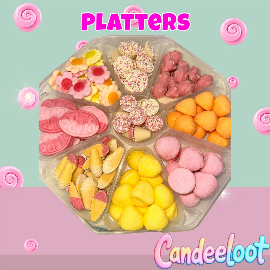 LARGE 9 SECTION PLATTER