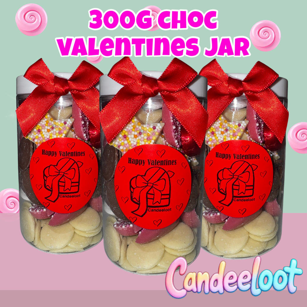 300G CHOCOLATE VALENTINE’S JAR