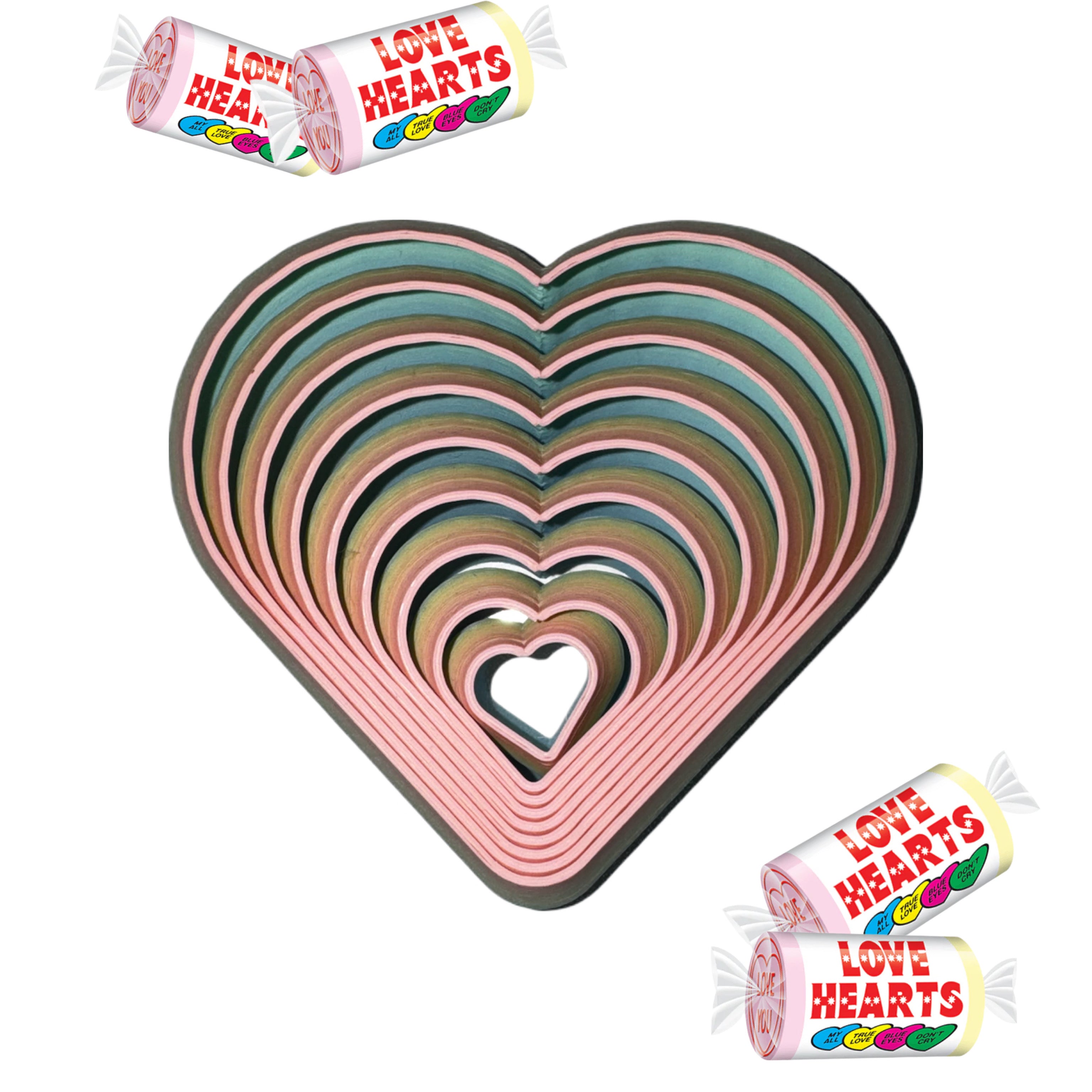 “LOVE HEARTS” 3D fidget, sensory toy
