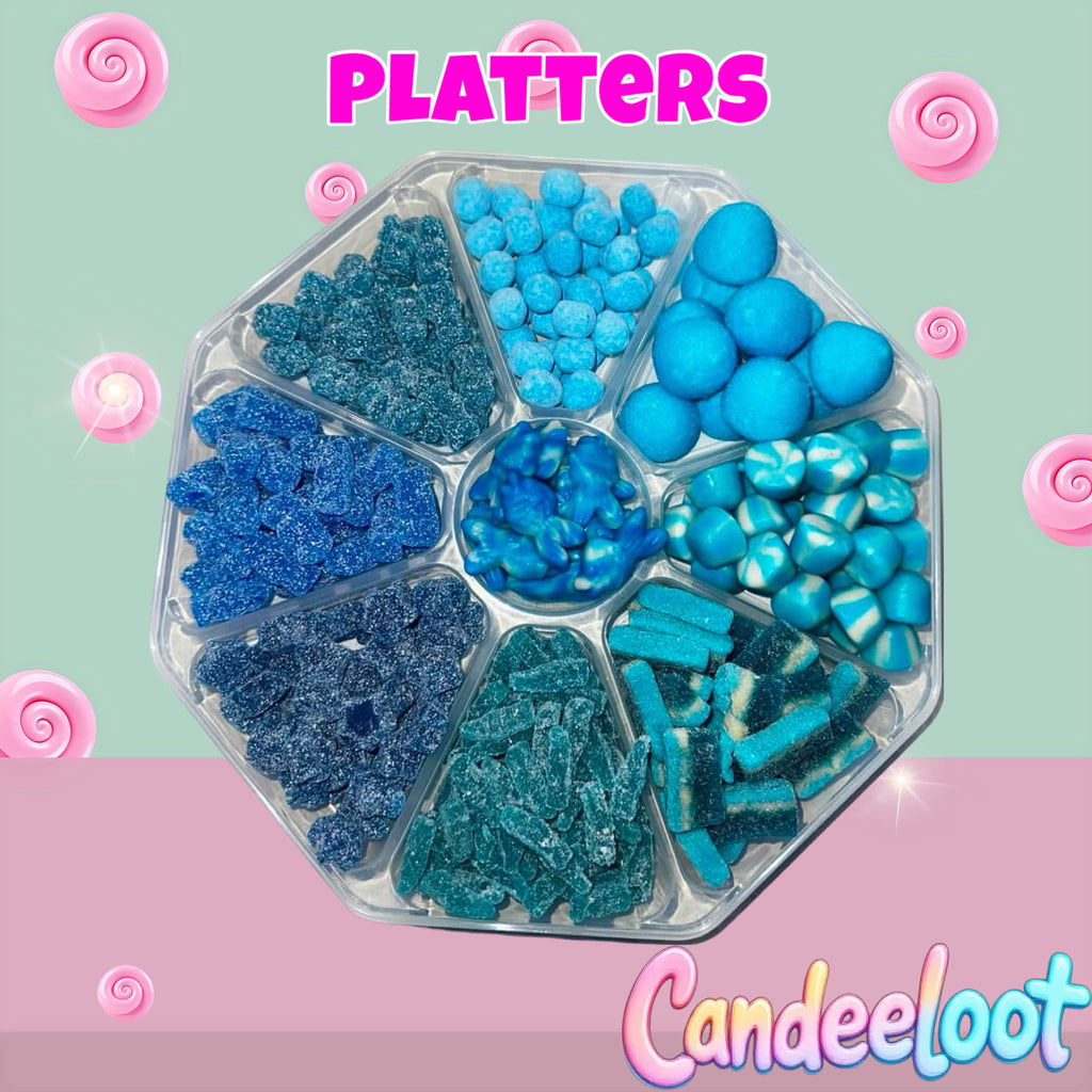 LARGE 9 SECTION PLATTER