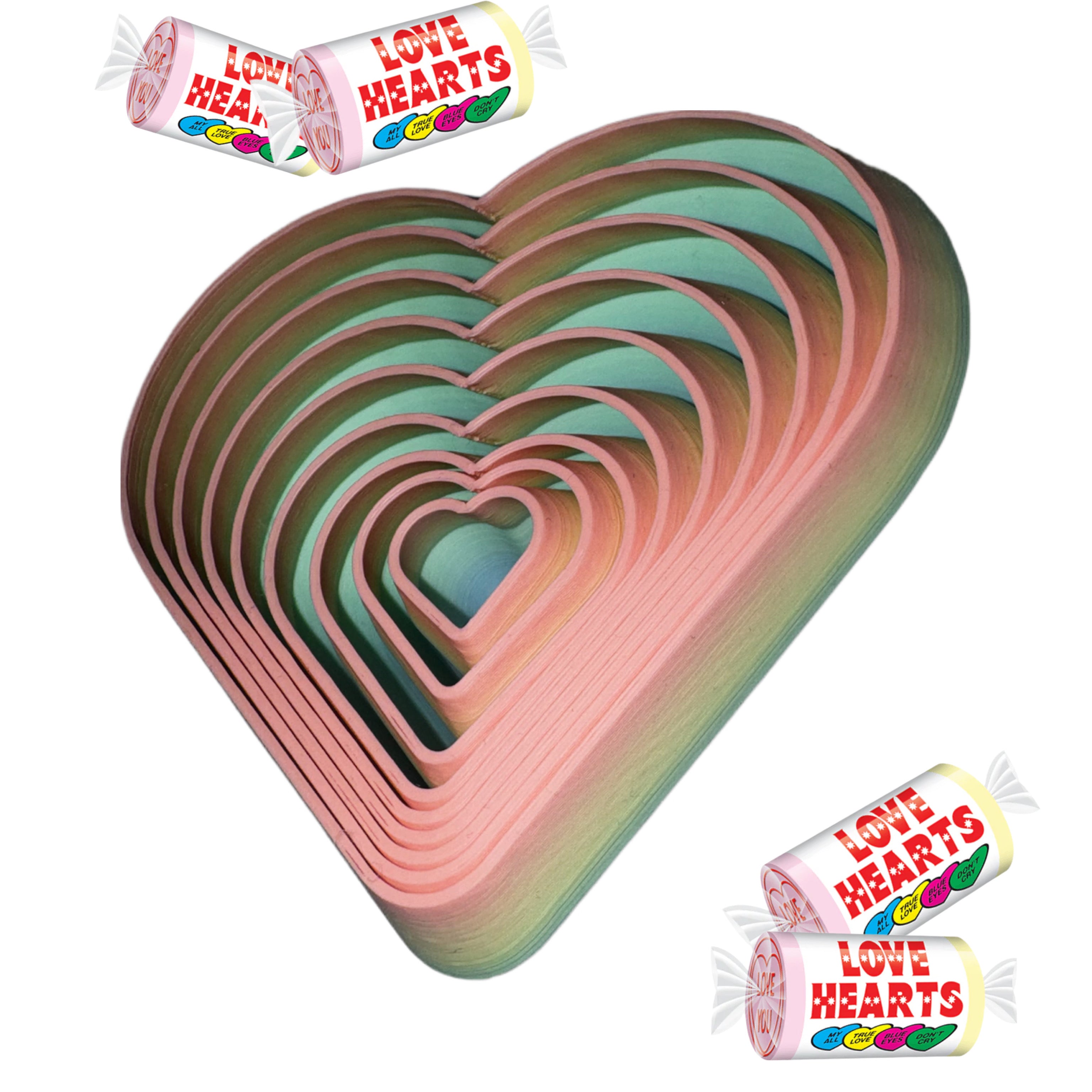 “LOVE HEARTS” 3D fidget, sensory toy