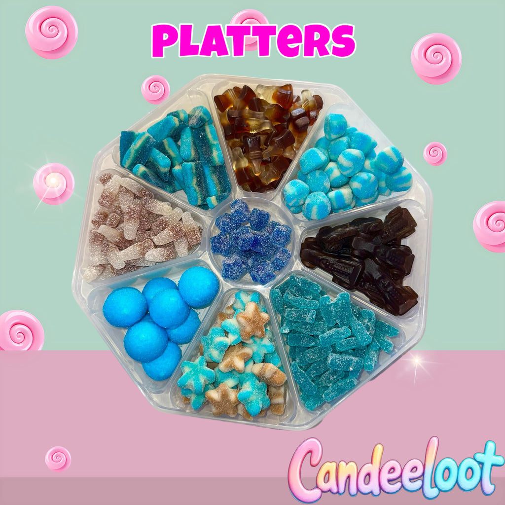 LARGE 9 SECTION PLATTER