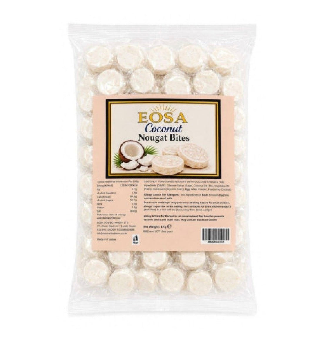 NEW NOUGAT BITES-100G per option