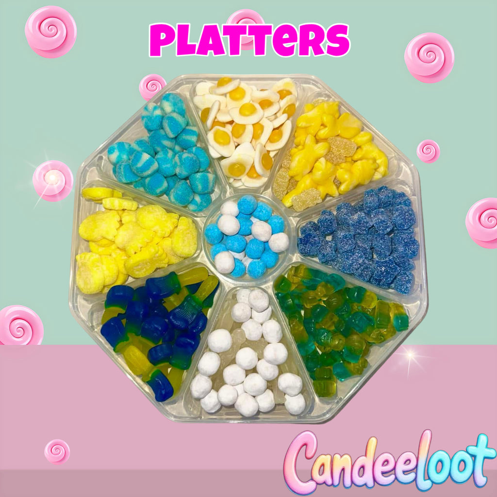 LARGE 9 SECTION PLATTER