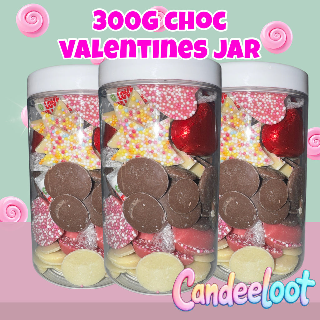300G CHOCOLATE VALENTINE’S JAR