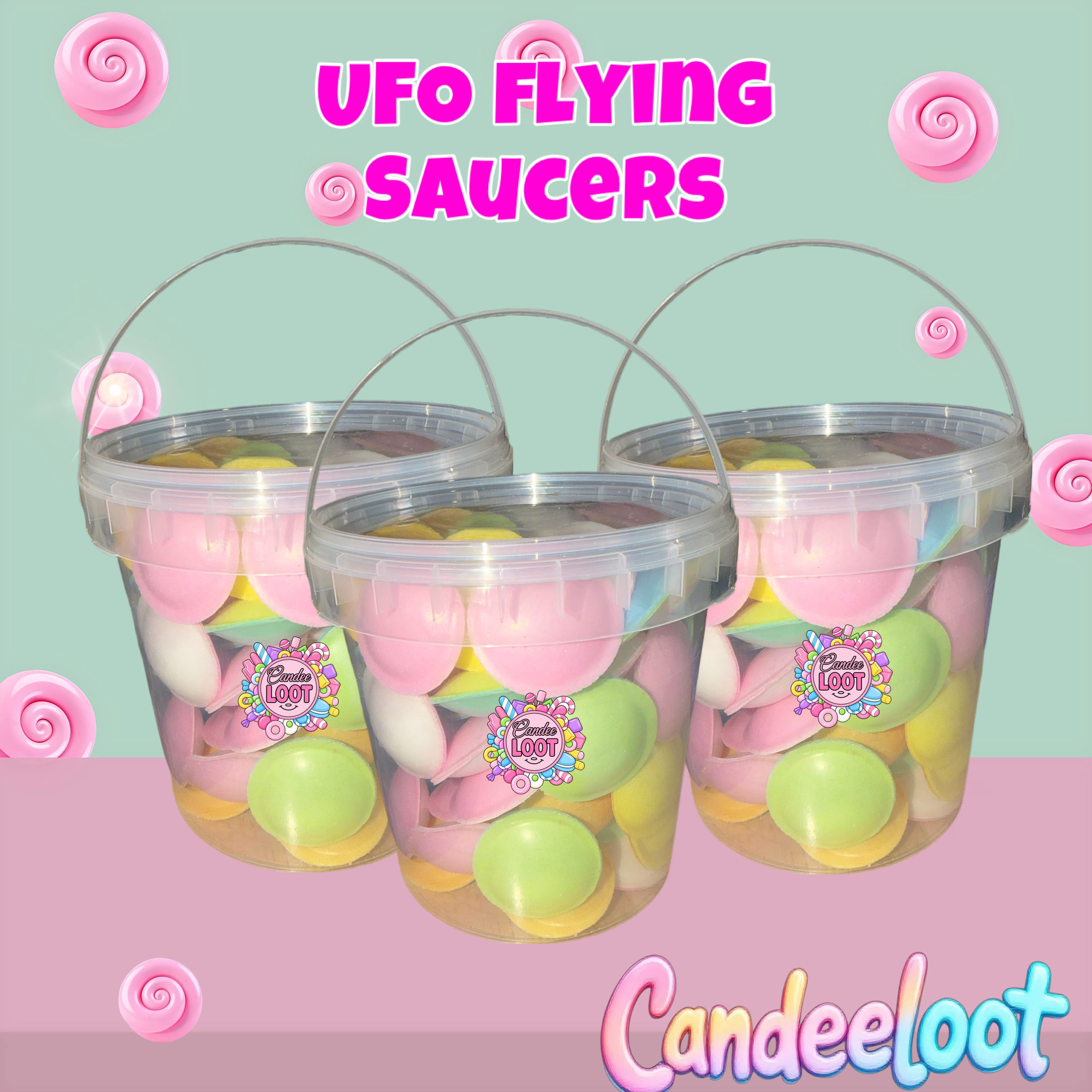 FLYING SAUCERS UFO’s candy