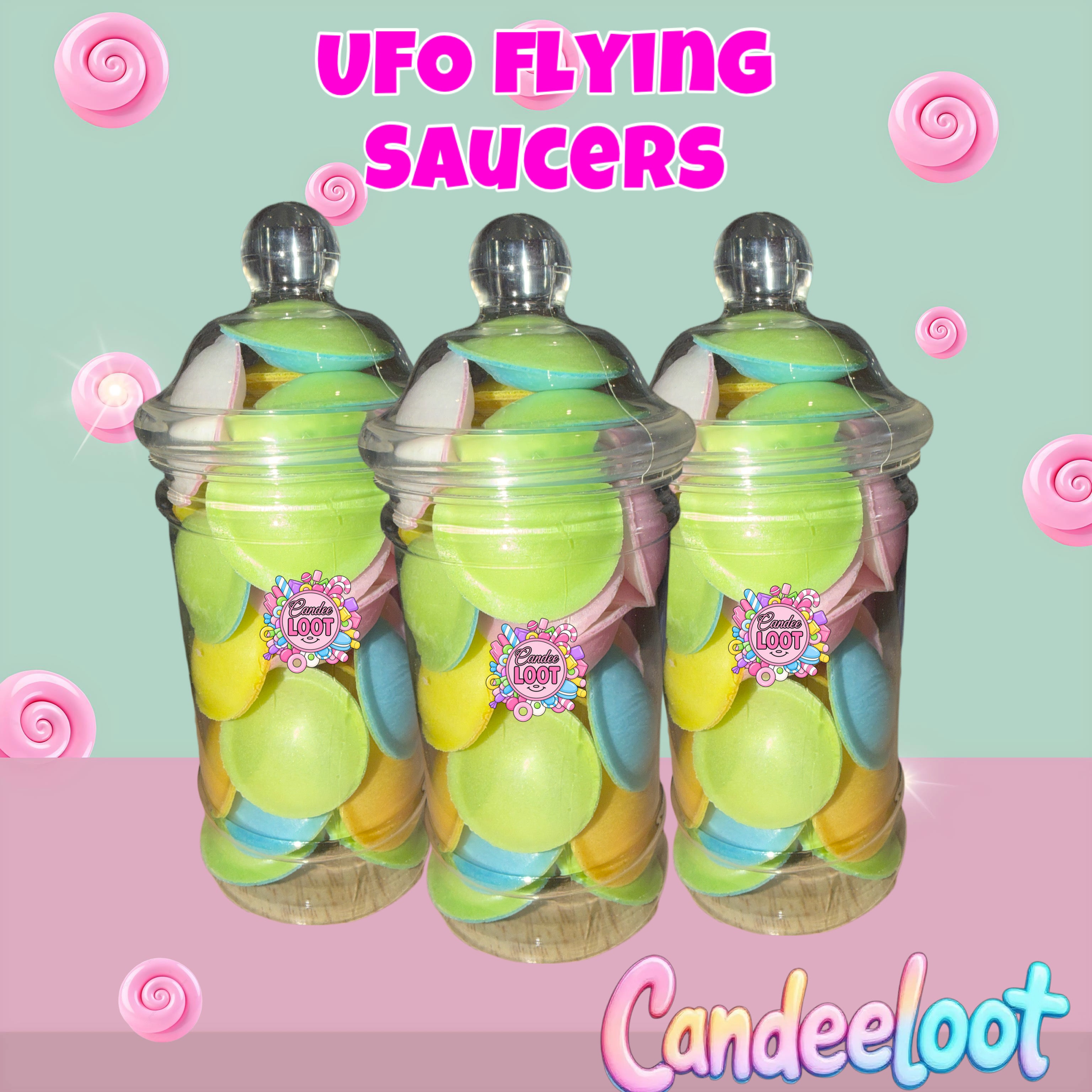 FLYING SAUCERS UFO’s candy