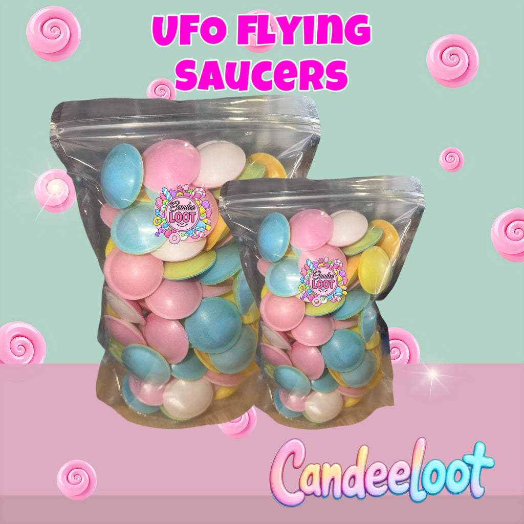 FLYING SAUCERS UFO’s candy