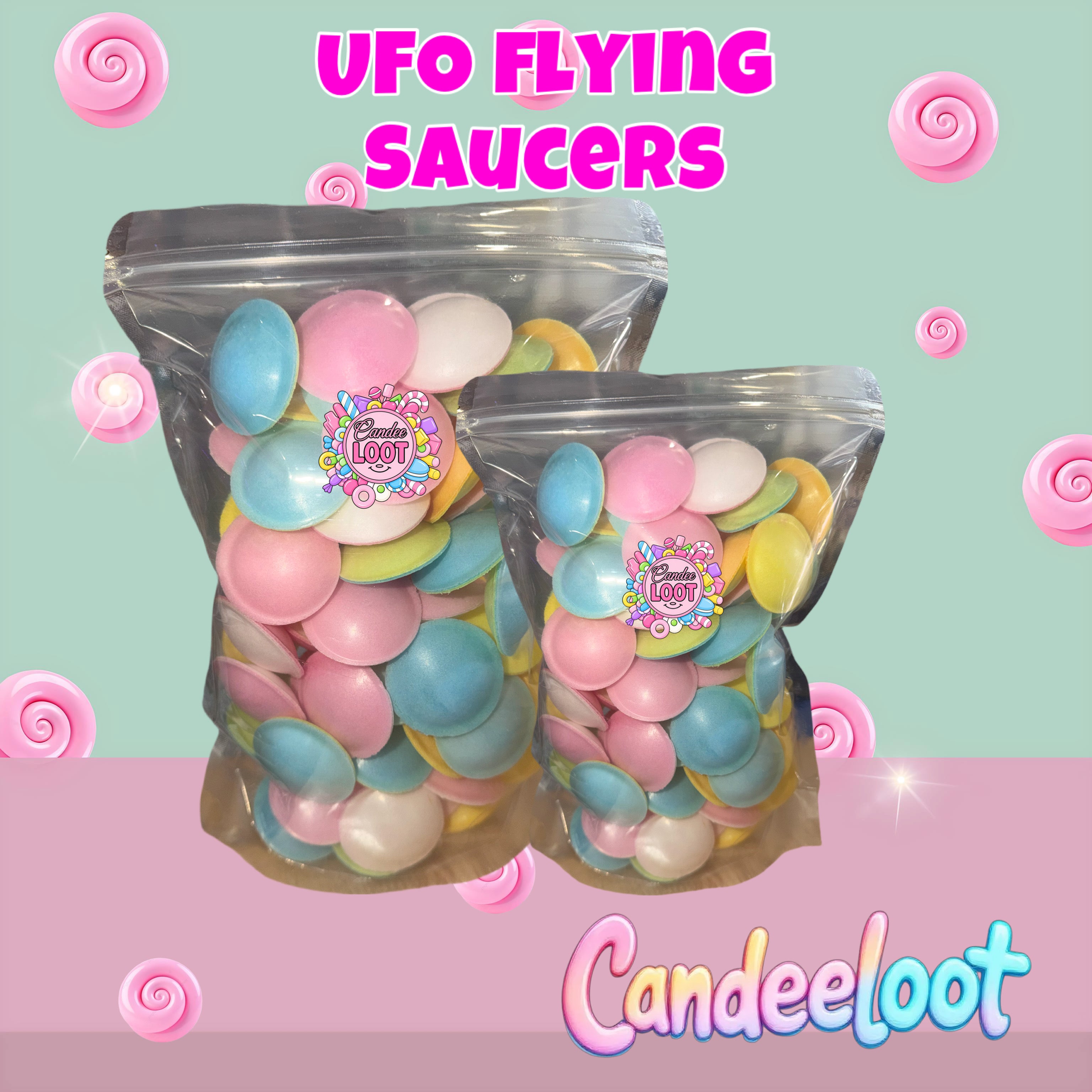 FLYING SAUCERS UFO’s candy