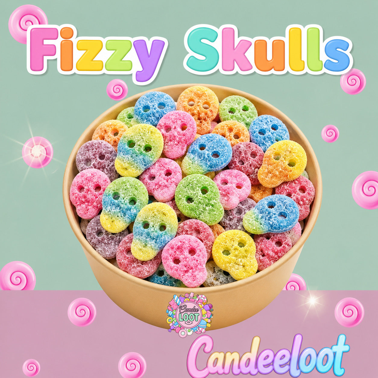 FIZZY SKULL BOWL-600G