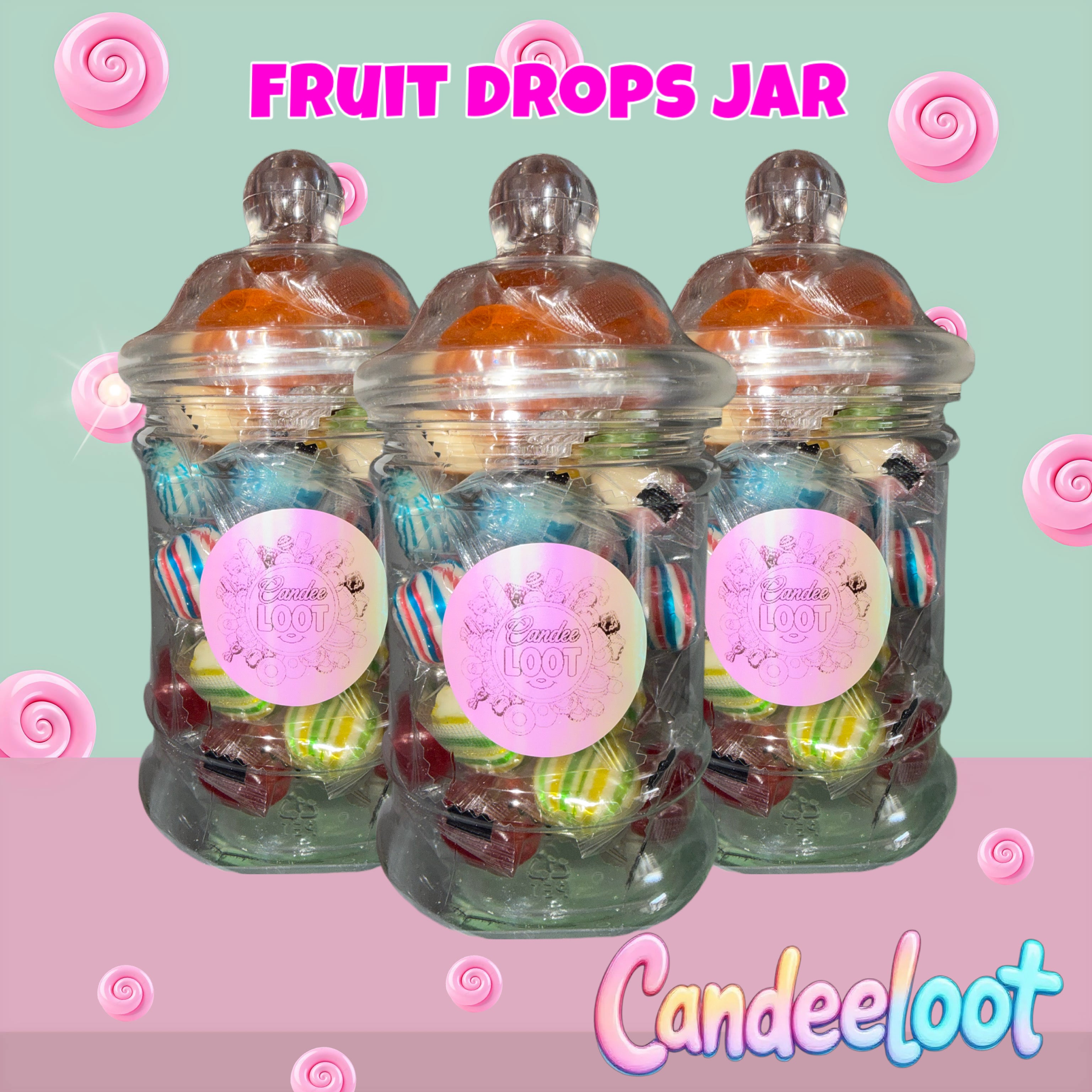 FRUIT DROPS JAR