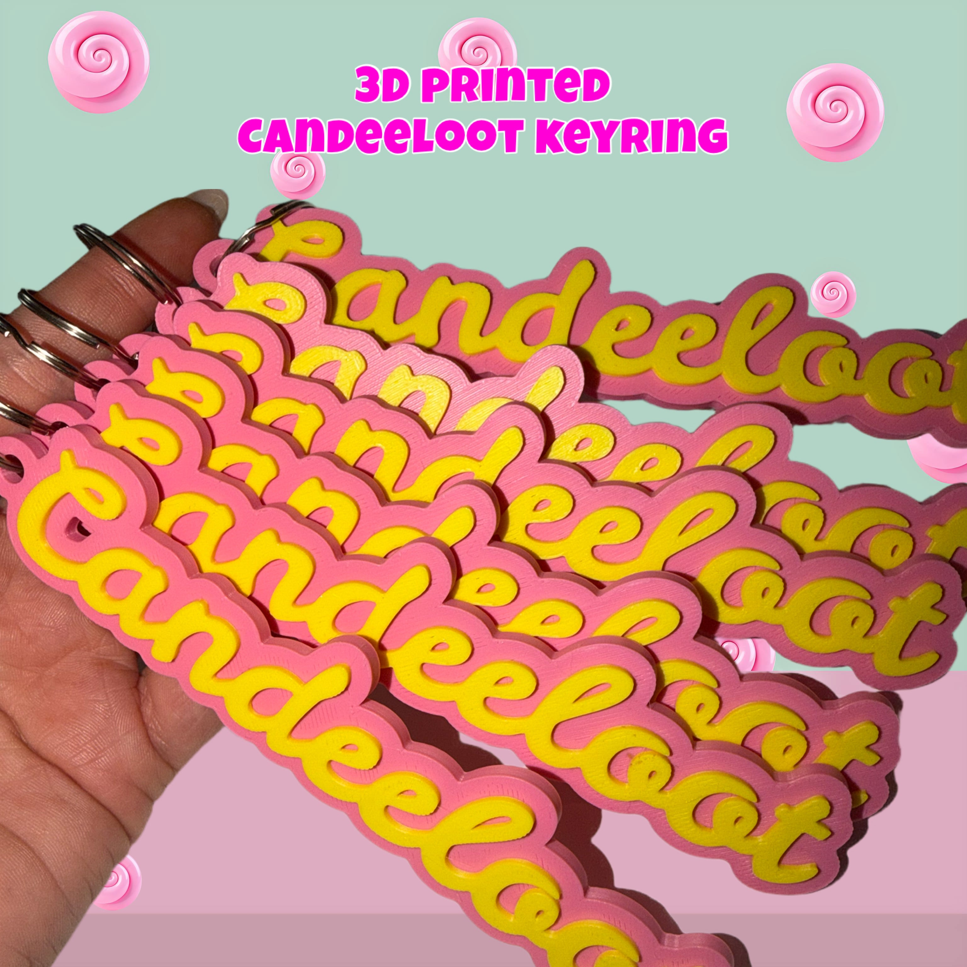 CANDEELOOT KEYRING 3d printed