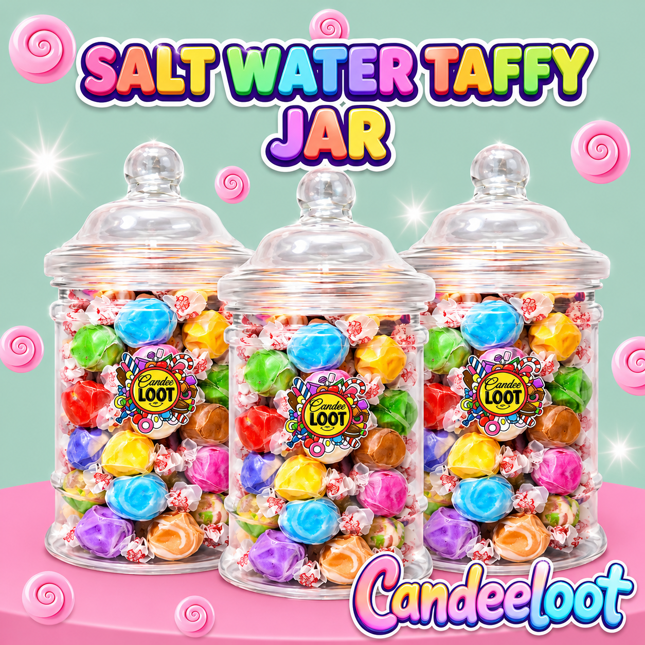 160G SALT WATER TAFFY JAR