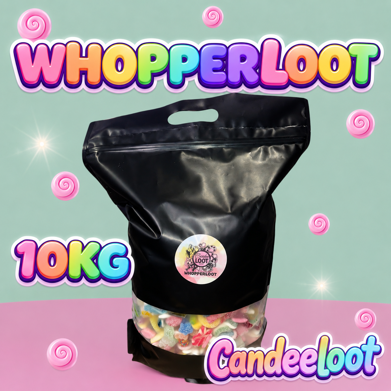 WhooperLoot - 10KG pick & mix sweets-(no Swedish candy)