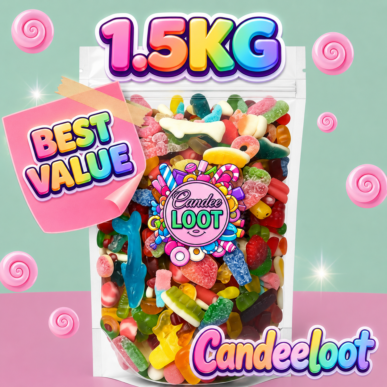 1.5KG PICK & MIX SWEETS- no choosing