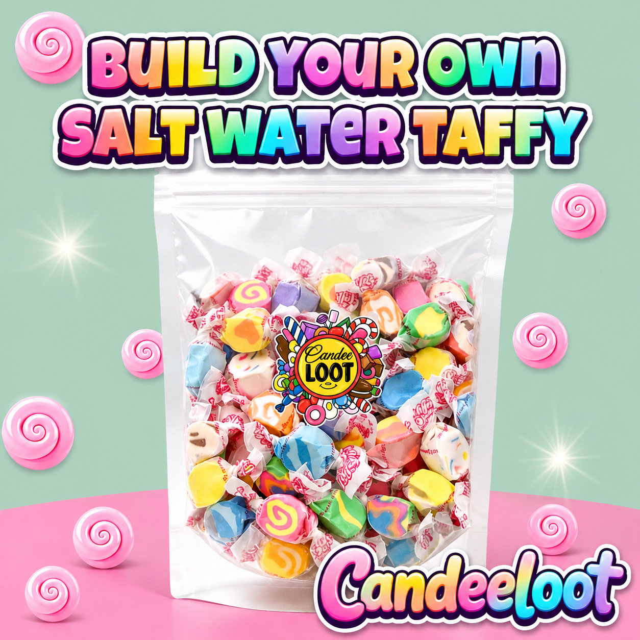 BUILD YOUR OWN SALT WATER TAFFY 100G PER OPTION