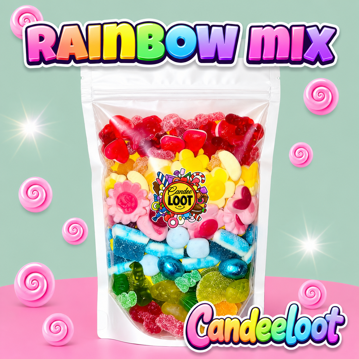 Rainbow pick n mix