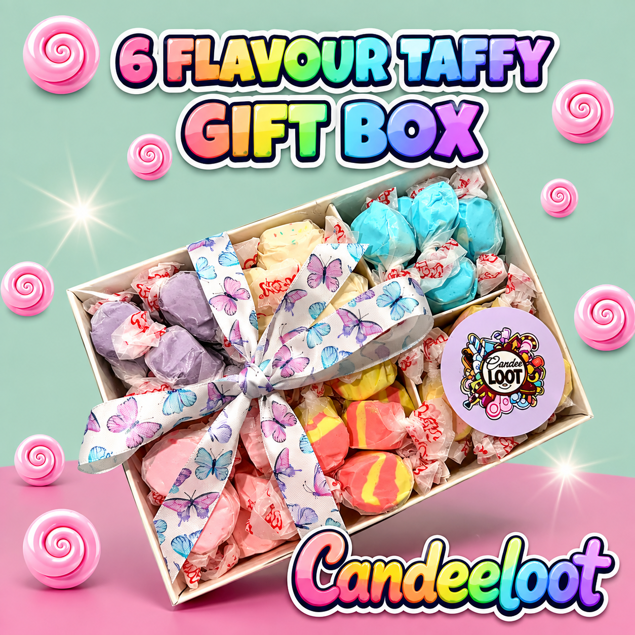 6 FLAVOUR TAFFY BOX