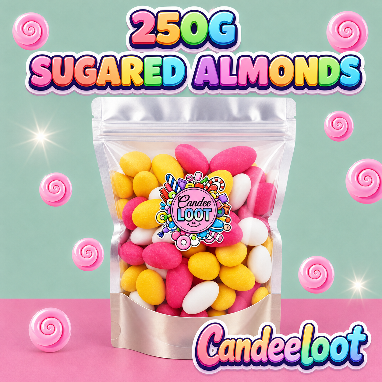 250G SUGARED ALMONDS