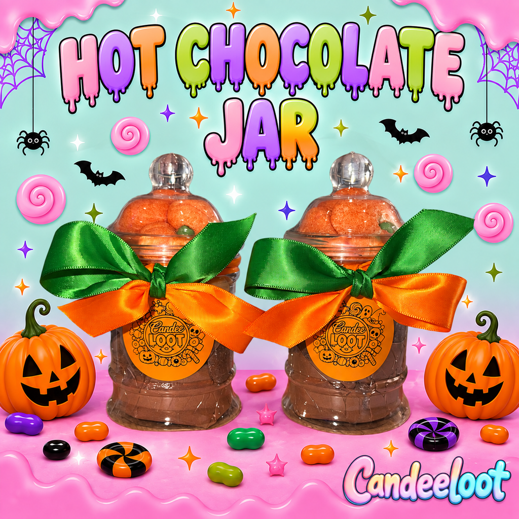 HALLOWEEN HOT CHOCOLATE JAR- (makes 4-5 drinks)