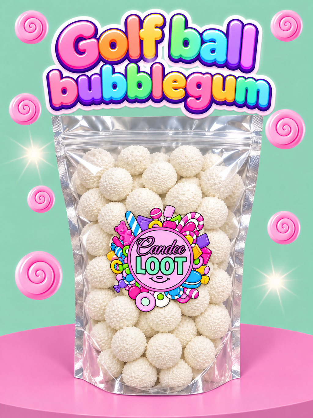 200G GOLF BALL BUBBLEGUMS