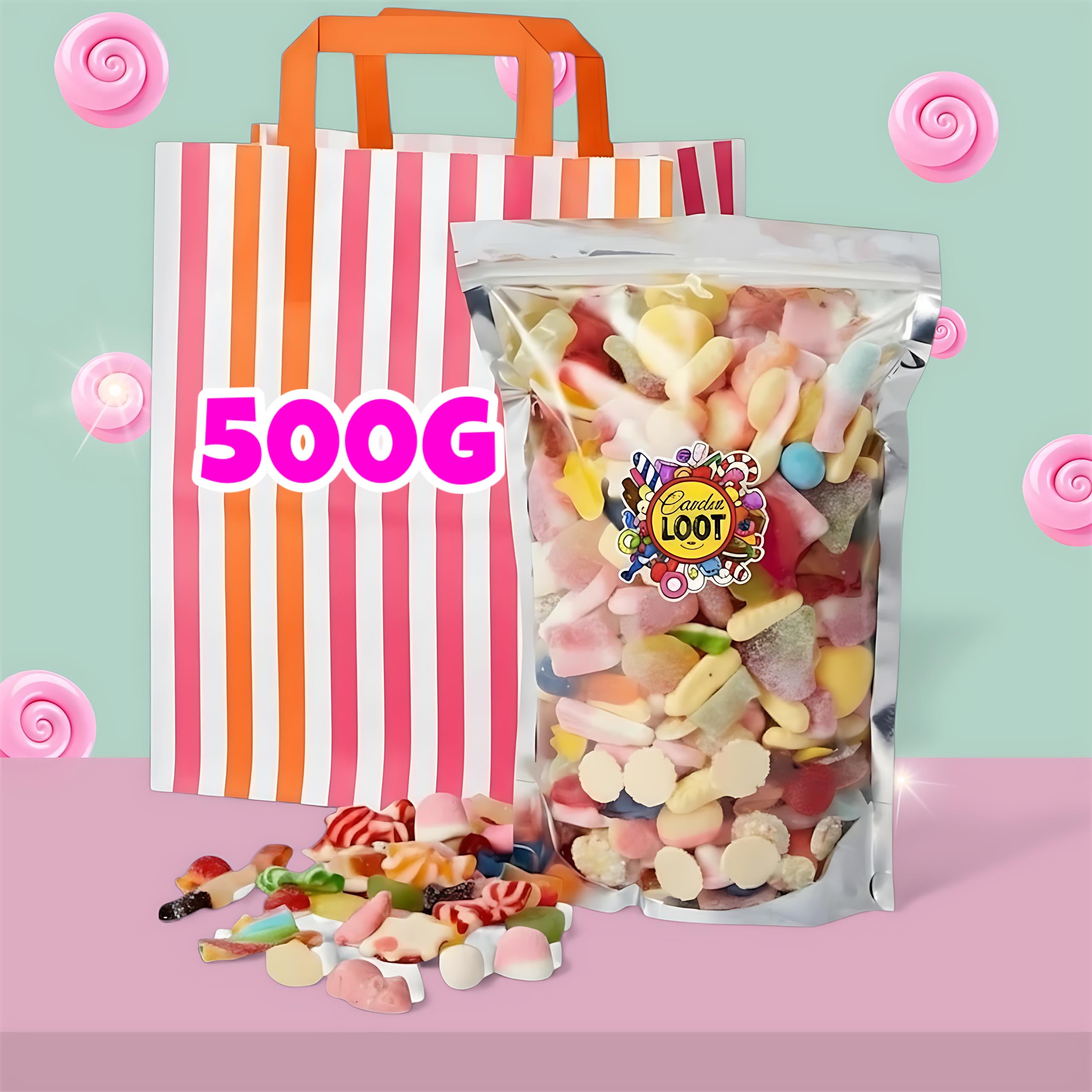 500G pick n mix sweets (NO CHOOSING)