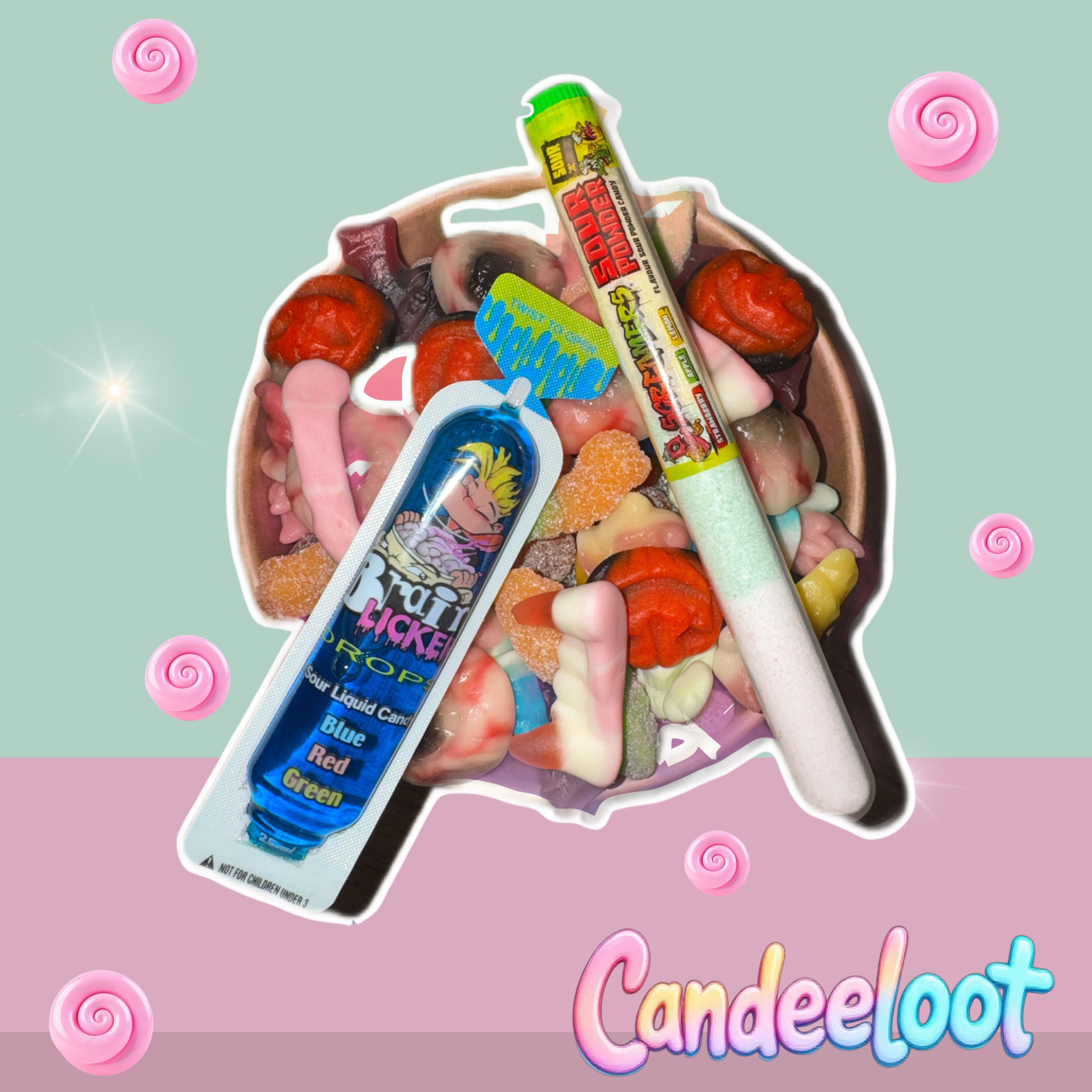 SWEET BOWL WITH SOUR SAUCE & POWDER