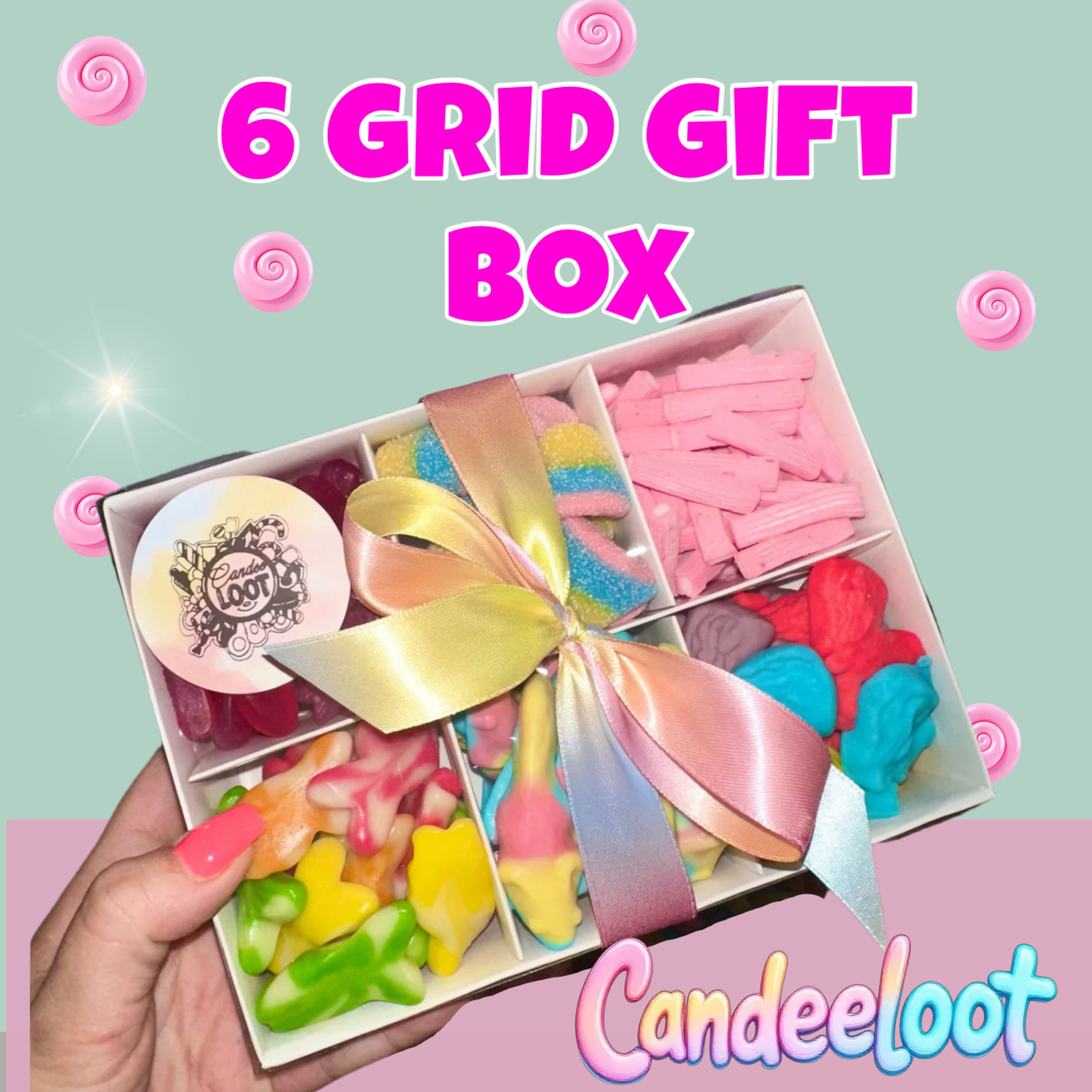 6 GRID SWEET BOX