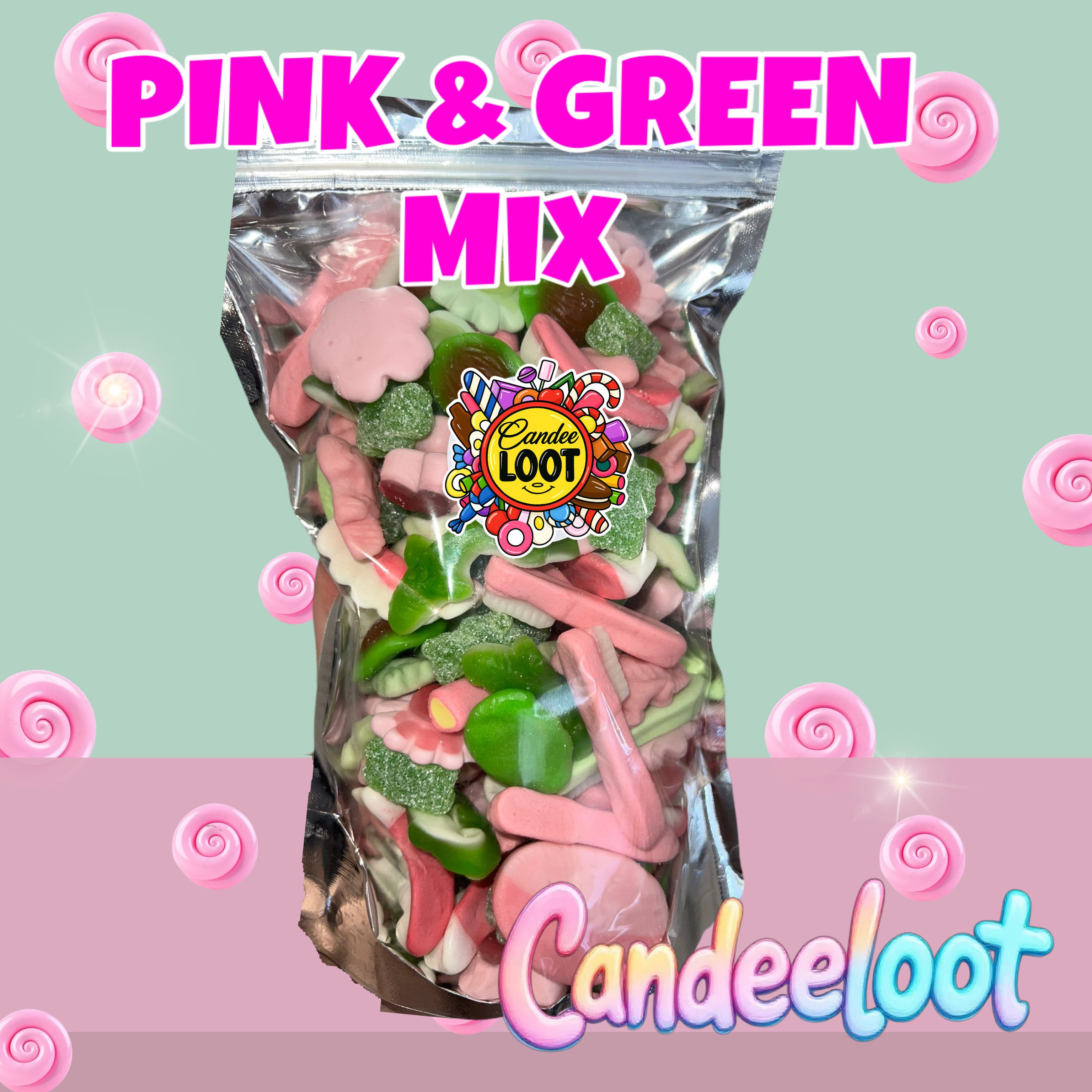 GREEN & PINK MIX