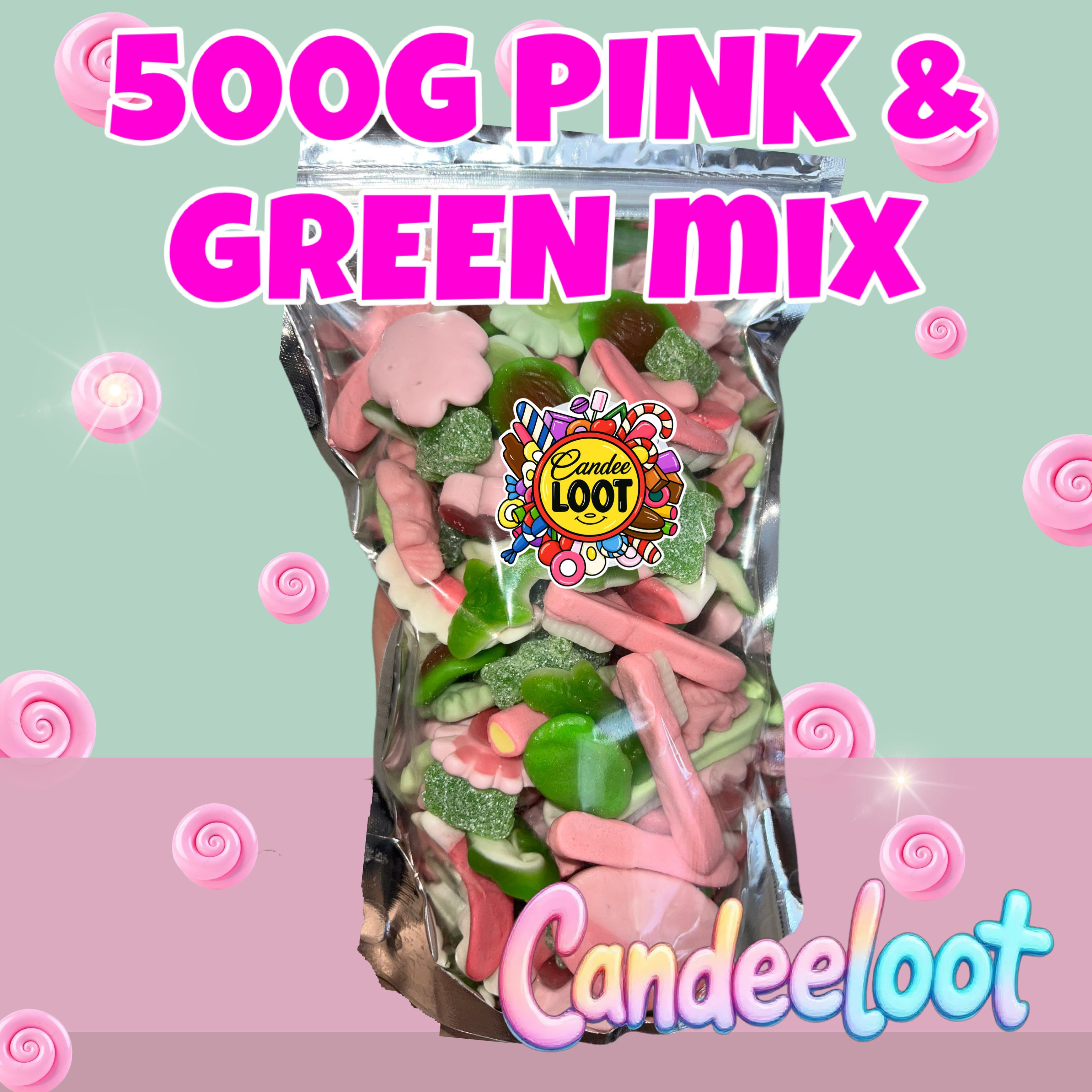 GREEN & PINK MIX