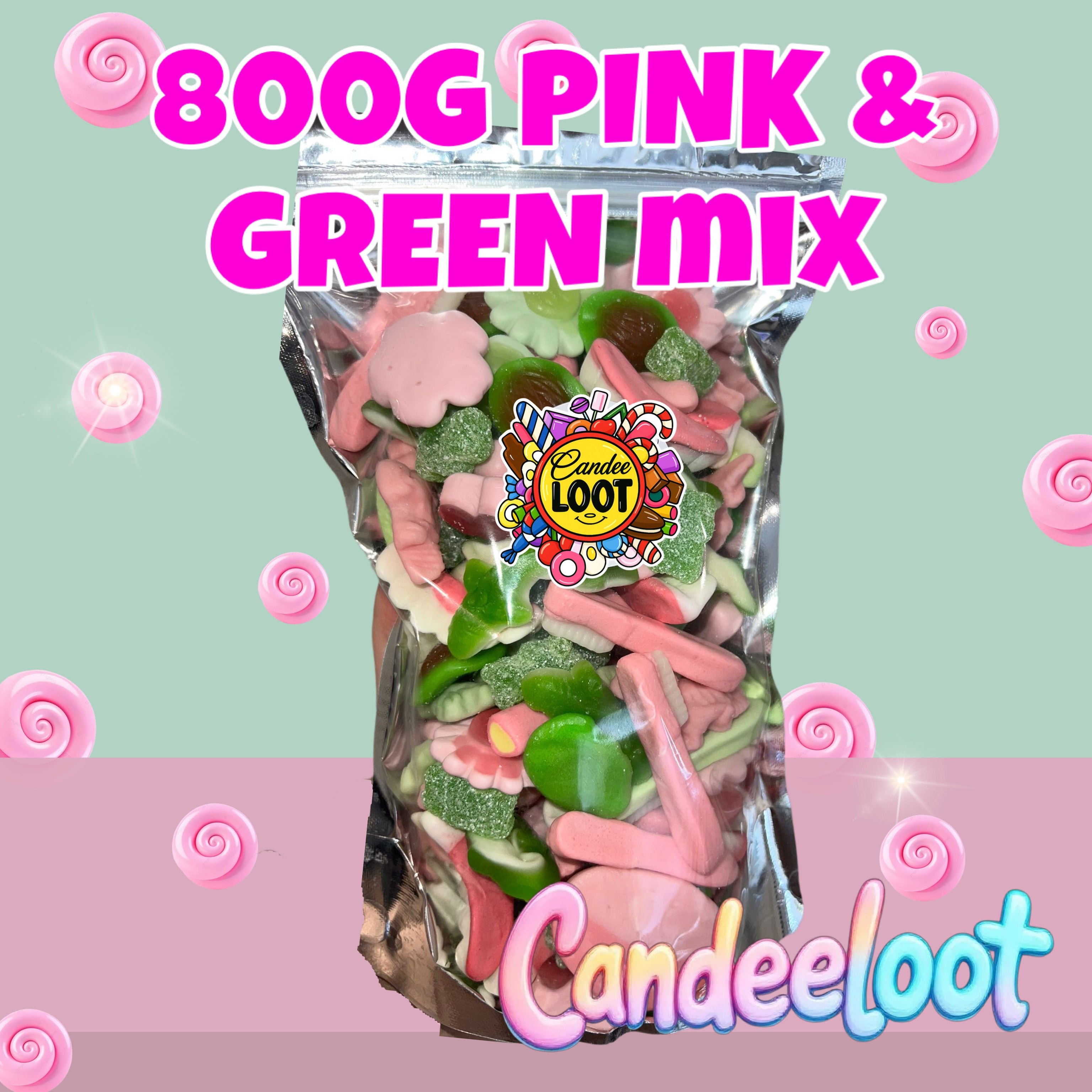 GREEN & PINK MIX