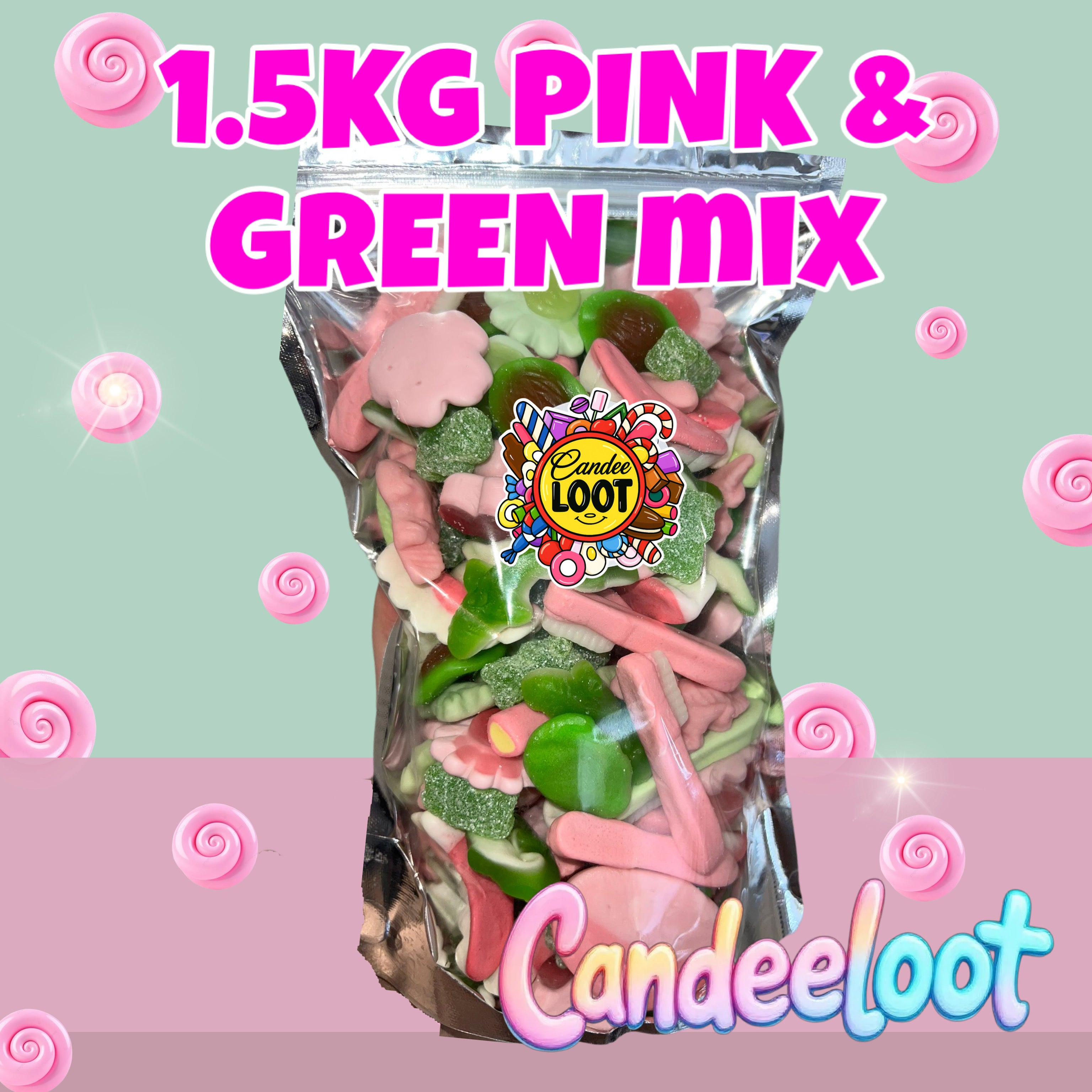 GREEN & PINK MIX