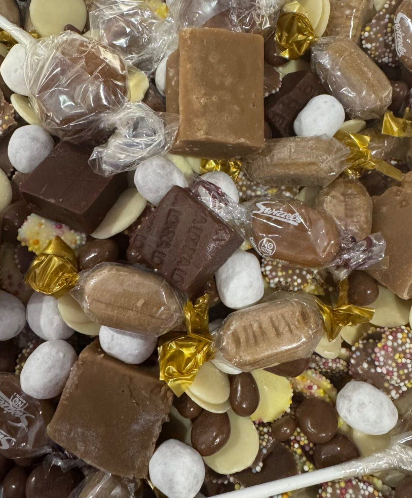 500G LUXURY CHOCOLATE, TOFFEE, CARAMEL MIX