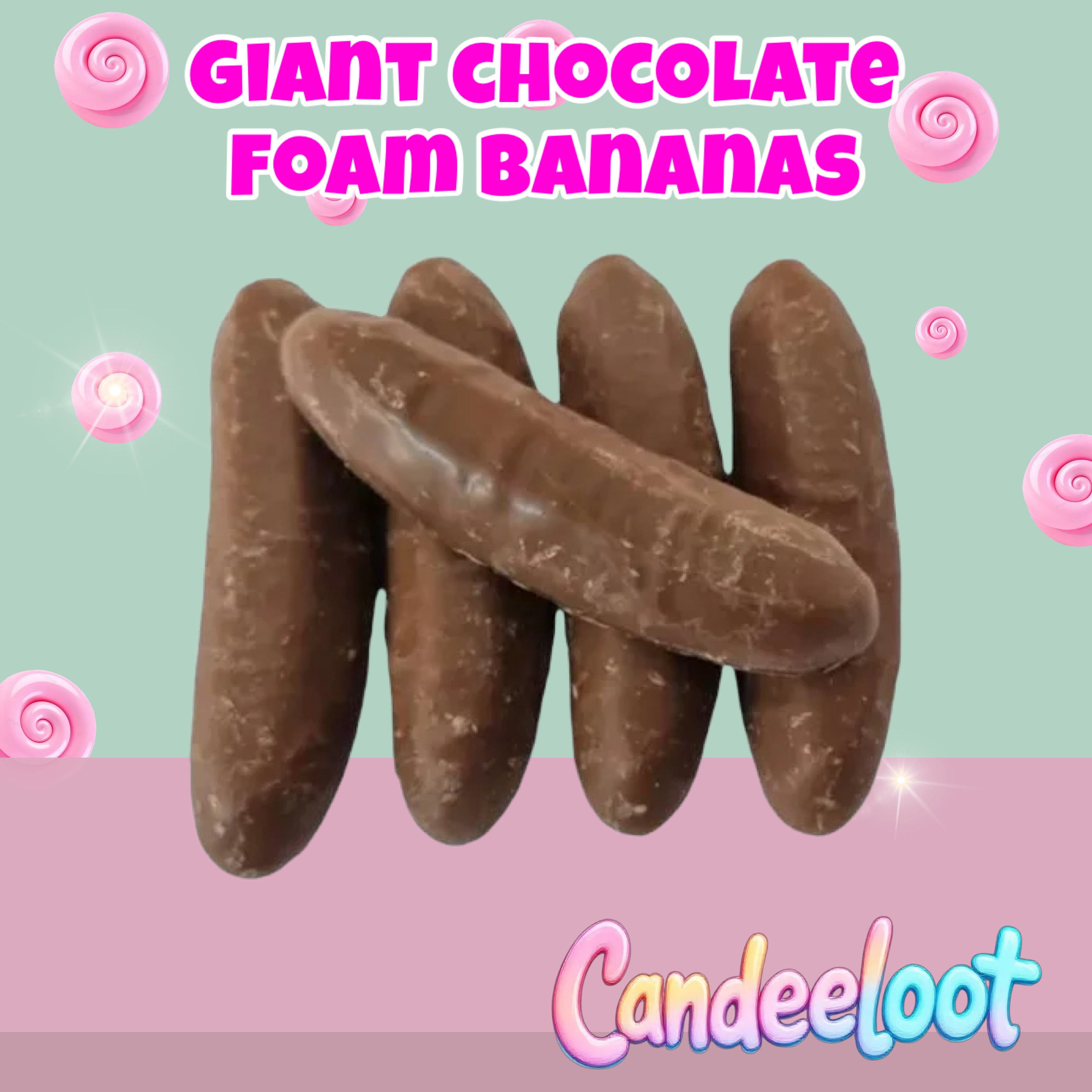 5X CHOCOLATE FOAM BANANAS